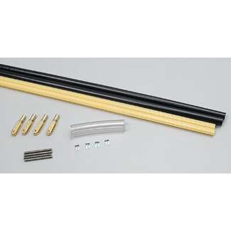 SULLIVAN SULLIVAN #518 PUSHROD 60in SEMIFLEXABLE BLACK/YELLOW 4-40