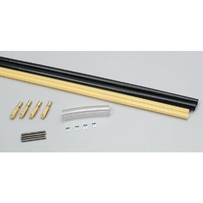 SULLIVAN #518 PUSHROD 60in SEMIFLEXABLE BLACK/YELLOW 4-40