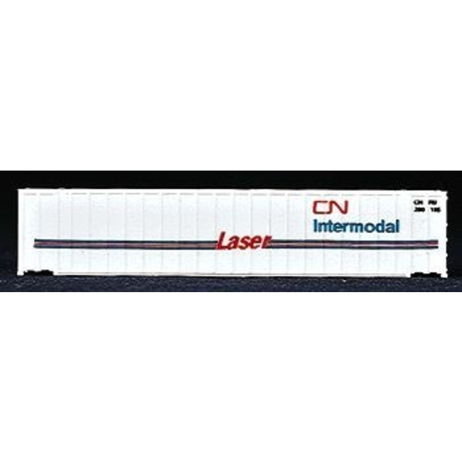 WALTHERS N SCALE 48‚Äô RIB SIDE CONTAINER CN LASER SERVICE