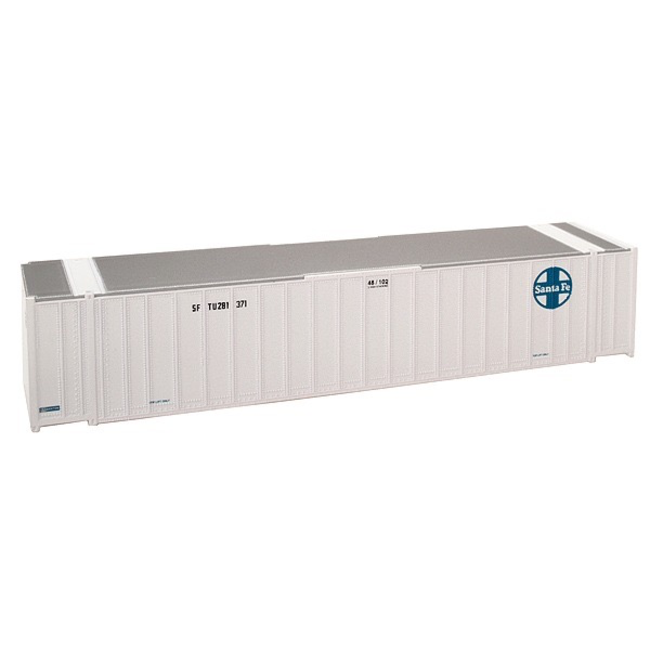 WALTHERS N SCALE 48‚Äô RIB SIDE CONTAINER SANTA FE