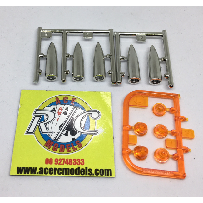KING HAULER MARKER LIGHT SET WITH ORANGE LENS X 5  PCE