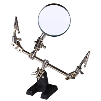 WES COMPONENTS HELPING HAND TOOL WITH MAGNIFYING GLASS