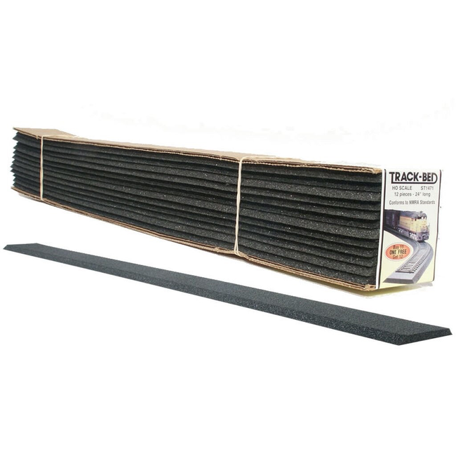 Woodland Scenics Track-Bed Strips (Standard Pack) - HO Scale