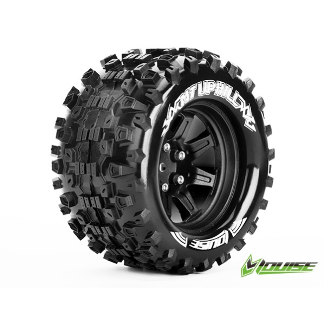 LOUISE MT-Uphill Tyre On Black Rim 0 Offset