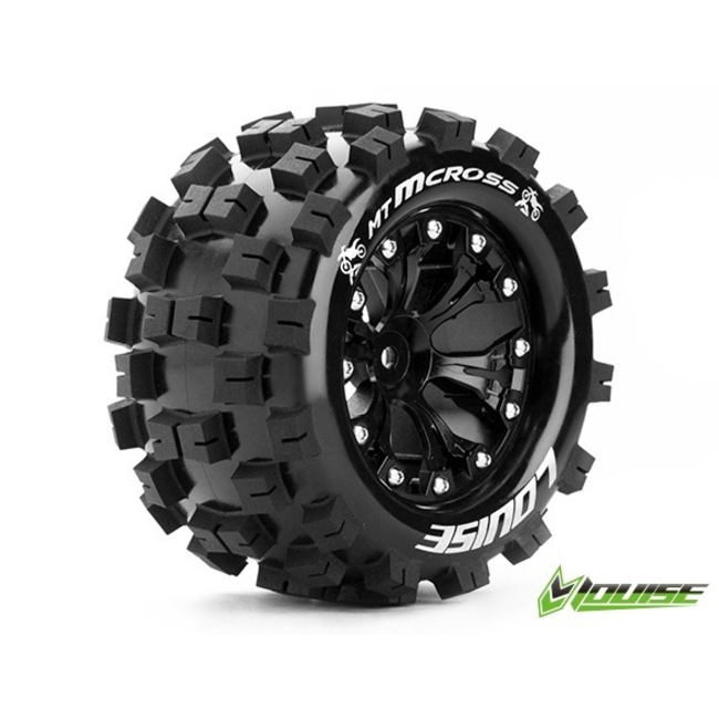 LOUISE MT-MCROSS 2.8‚Äù TIRES MOUNTED ON BLACK SPOKE WHEELS STAMPEDE