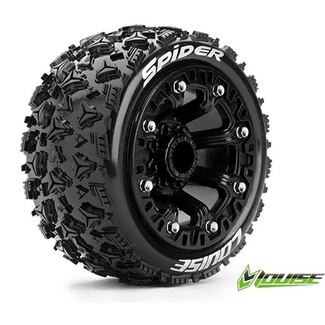 LOUISE WORLD LOUISE ST-Spider 1/10-1/16th BLK Rim w/tyre