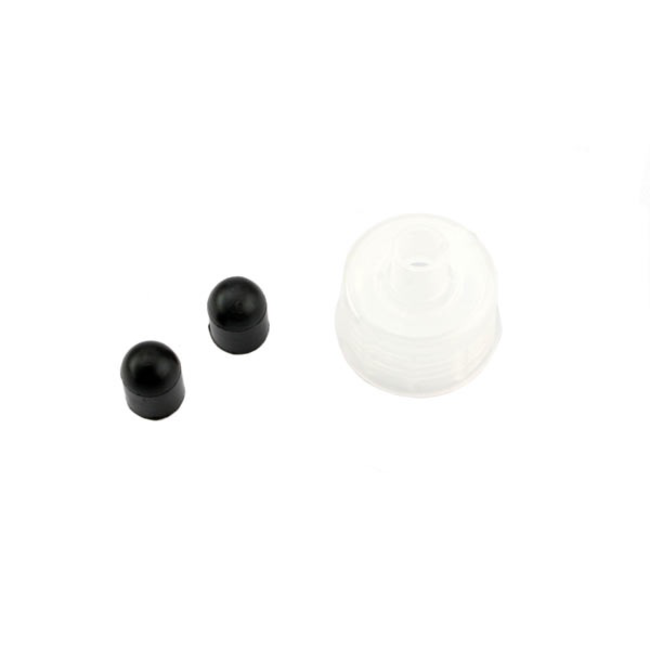 TRAXXAS Rebuild kit, fuel filler bottle (includes bottle lid (1) and dispensing tube caps, rubber (2) (fits 8mm or 5/16" dispensing tube))
