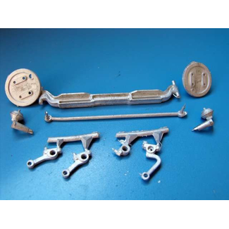 AUSLOWE AUSLOWE CAST METAL STEER AXLE 1/25