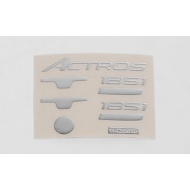RC4WD Metal Emblem Set for Mercedes-Benz Actros - 3363 6x4 GigaSpace