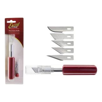 EXCEL EXCEL # 5 HEAVY DUTY KNIFE  WITH 5 ASSORTED BLADES