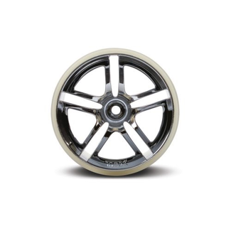 TRAXXAS Traxxas Twin-Spoke 2.8 in. Wheels (chrome) (front) (2) 5572