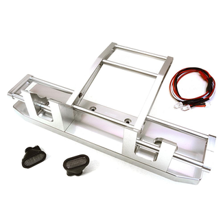 INTEGY INTEGY CNC Alloy Front Bumper w/ LED for Tamiya 1/14 King Hauler & Globe Liner C27117 ANIMAL BAR BULL BAR