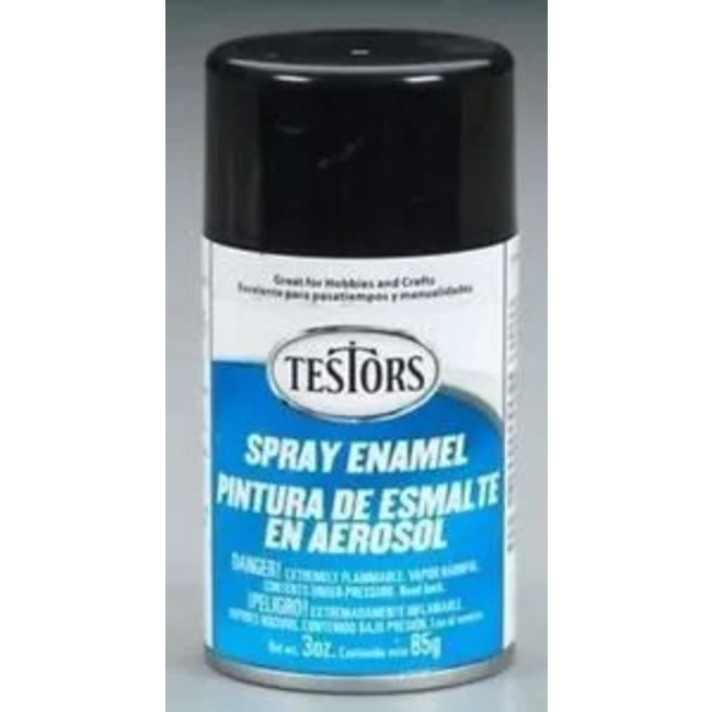 TESTORS BLACK,Enamel,85gm SPRAY