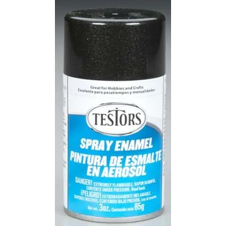 TESTORS TESTORS BLACK METALLIC ,Enamel,85gm SPRAY