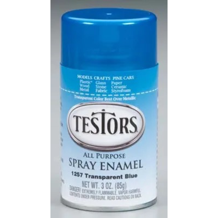 TESTORS TESTORS TRANSPARENT BLUE, Enamel, 85gm SPRAY