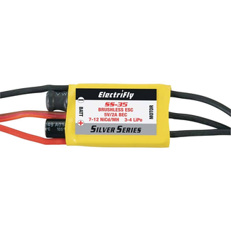 GREAT PLANES Great Planes GPMM1830 ElectriFly Silver Series 35A Brushless ESC 5V/2A BEC