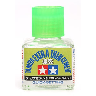 TAMIYA Tamiya Extra Thin Cement (Quick-Setting)