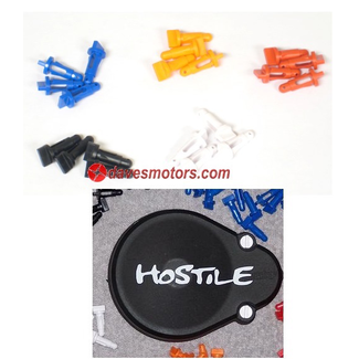 HOSTILE Hostile Colored Plastic Spur Pins (4) for HPI Baja 5B/5T WHITE