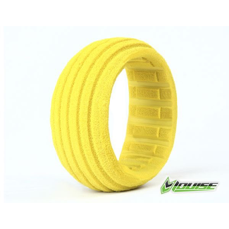 LOUISE WORLD Louise L-T3159 - Yellow Groove Closed Cell Insert for 1:8 Buggy - 2 Pcs