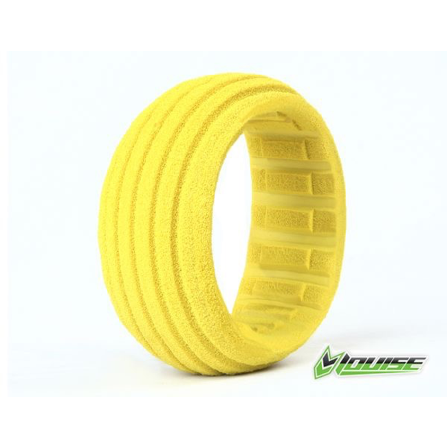 Louise L-T3159 - Yellow Groove Closed Cell Insert for 1:8 Buggy - 2 Pcs