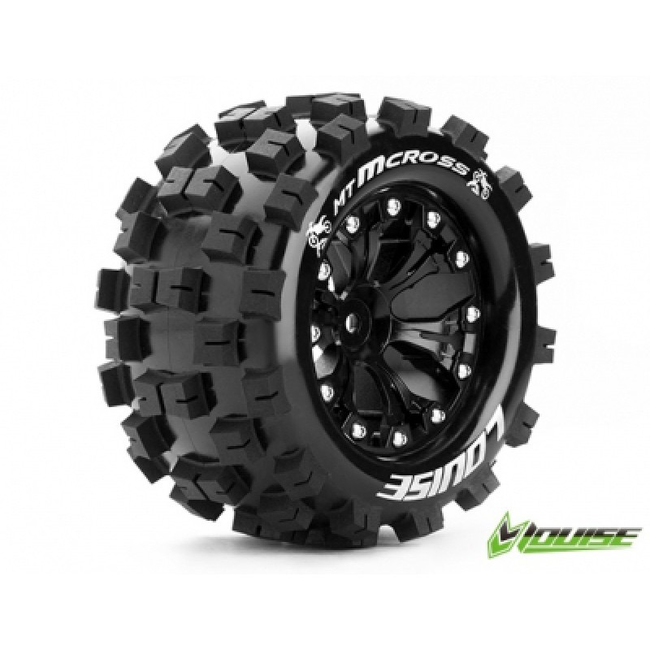 LOUISE MT-MCROSS 2.8‚Äù TIRES MOUNTED ON BLACK SPOKE WHEELS STAMPEDE