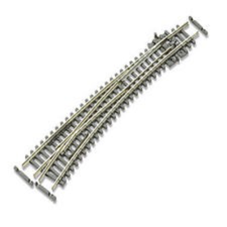 PECO PECO N GAUGE SL-E387 CODE 80 N GAUGE CURVED LEFT HAND POINT ELECTROFROG
