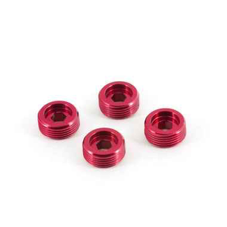 ARRMA ARRMA ALUMINIUM FRONT HUB NUT (Red) (4pc)
