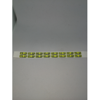 AUSLOWE AUSLOWE WA YELLOW LICENSE PLATE 8 PAIRS WATER SLIDE DECALS
