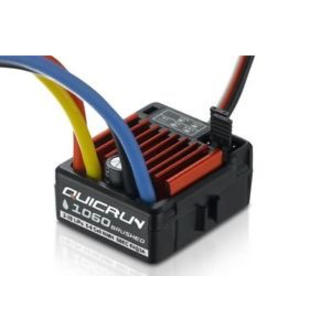 Hobbywing QUICRUN 1060 brushed speed controller F/B/R, F/B OR F/R MODES LIPO OR NIMH CUT OFF WITH 6V 3A UBEC