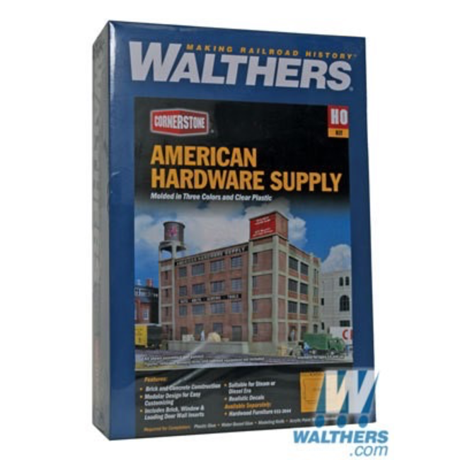 WALTHERS HO American Hardware Supply -- Kit - 13-3/4 x 9 x 11-3/8" 34.4 x 22.5 x 28.4cm