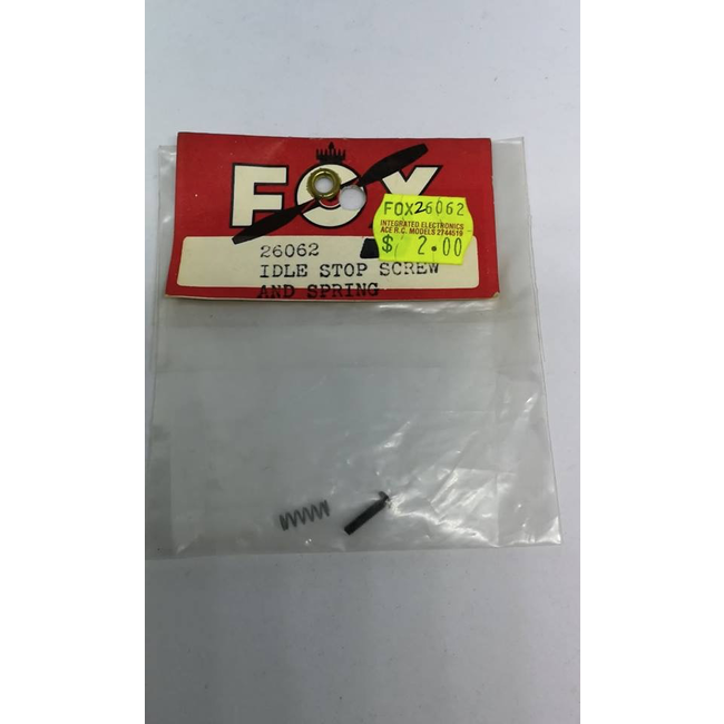 FOX IDLE STOP SCREW AND SPRING