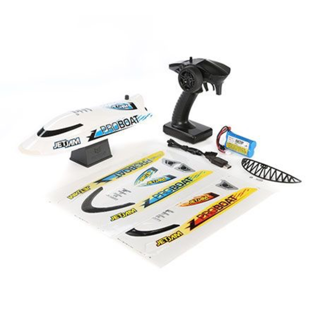 Pro Boat Jet Jam Pool Racer RC Boat, RTR, White