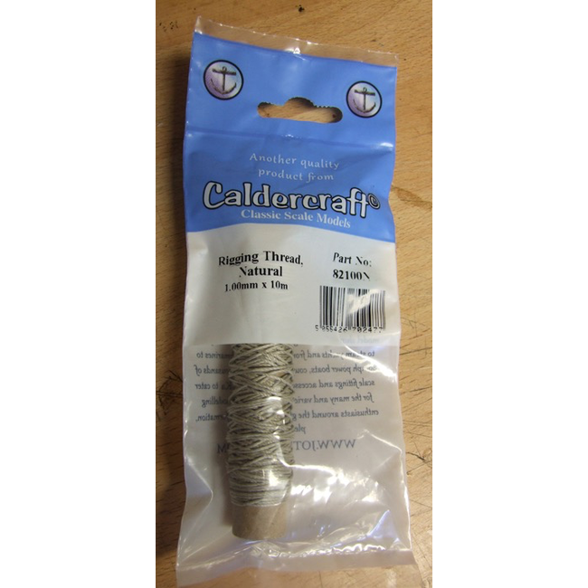 CALDERCRAFT RIGGING THREAD NATURAL 0.1mm x 10m