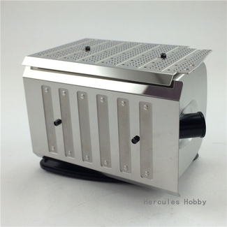 HERCULES HOBBY HERCULES HOBBY TAMIYA 1/14 Tractor Truck Accessories All Metal Euro Exhaust Tank