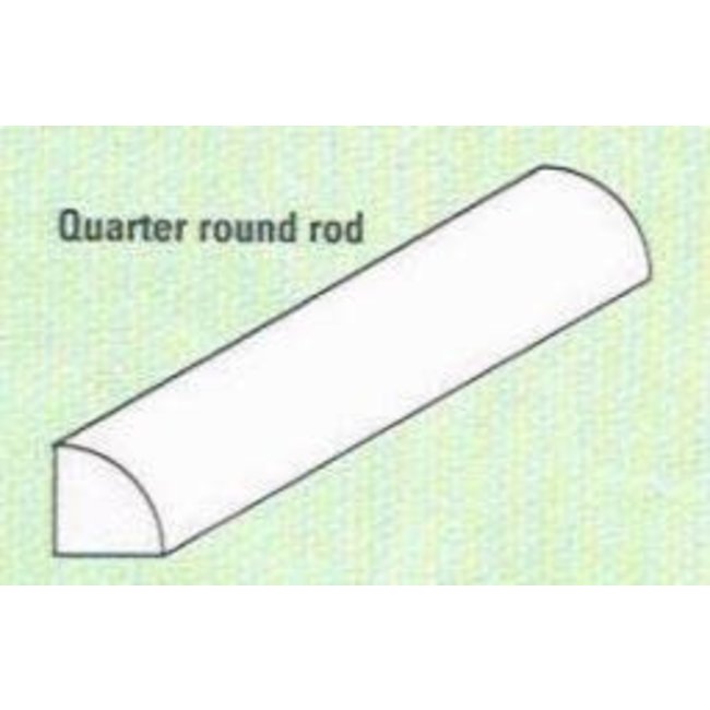 EVERGREEN 1/4 ROUND .100 2.5MM  (3)  250