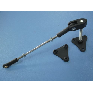 HY MODEL ACCESSORIES HY ALU ADJUSTABLE CONTROL HORNS M4 X 40MM  M3 X 75MM  1PC/PK ( OLD CODE HY073203 )