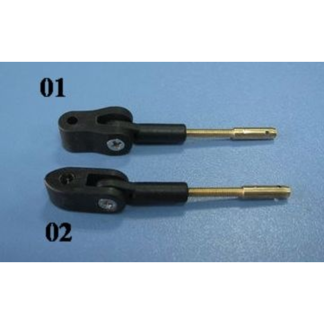 HY ARM CLEVISES 23 X 12.5 X 10MM BALL JOINT/ROD M3 X 32MM  1PC/PK ( OLD CODE HY073602 )