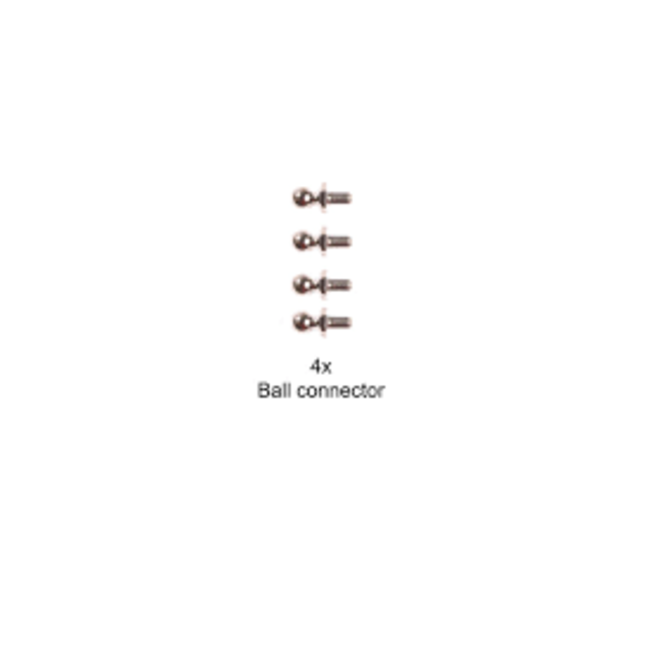 TAMIYA 5MM BALL CONNECTOR  (STEEL)