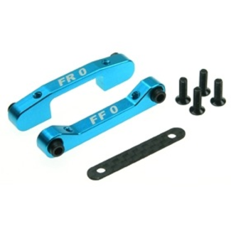 3 RACING 3 RACING ALUMINIUM FRONT SUSPENSION MOUNT SET ( 0 DEGREE) FOR TAMIYA TA-05 LIGHT BLUE COLOR