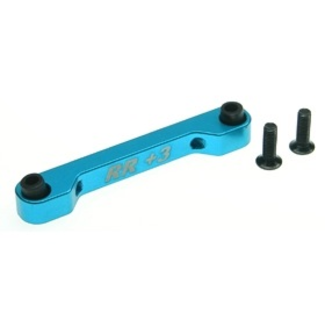 3 RACING 3 RACING ALUMINIUM REAR SUSPENSION MOUNT ( RR/3 DEGREE ) FOR TAMIYA TA-05 LIGHT BLUE COLOR