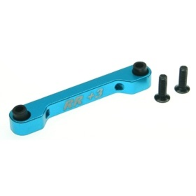 3 RACING ALUMINIUM REAR SUSPENSION MOUNT ( RR/3 DEGREE ) FOR TAMIYA TA-05 LIGHT BLUE COLOR