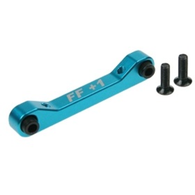 3 RACING ALUMINIUM FRONT SUSPENSION MOUNT SET ( FF/1 DEGREE ) FOR TAMIYA TA-05 LIGHT BLUE COLOR
