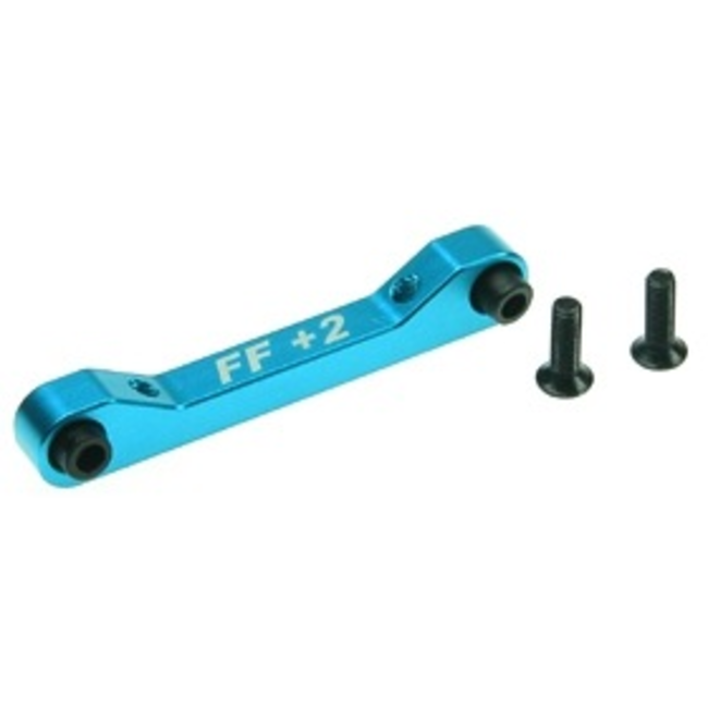 3 RACING ALUMINIUM FRONT SUSPENSION MOUNT SET ( FF/2 DEGREE ) FOR TAMIYA TA-05 LIGHT BLUE COLOR