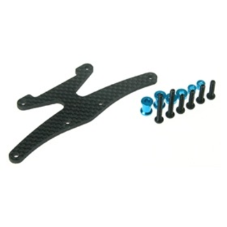 3 RACING 3 RACING GRAPHITE FRONT STIFFENER FOR TAMIYA TA-05