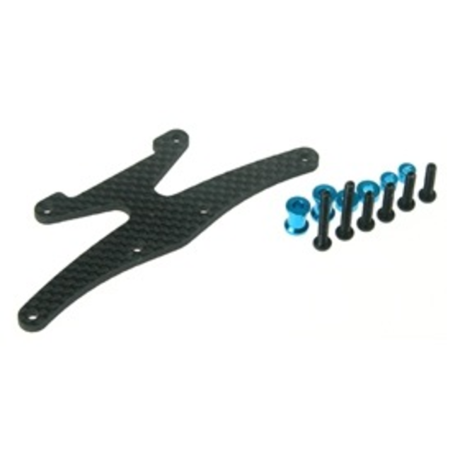 3 RACING GRAPHITE FRONT STIFFENER FOR TAMIYA TA-05