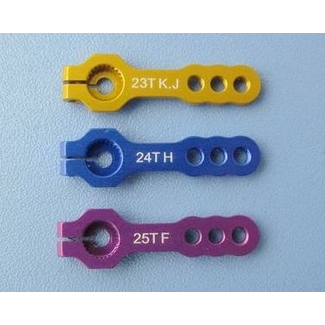HY MODEL ACCESSORIES HY 24T SUPER HEAVY DUTY ALUMINIUM SERVO ARMS JR ( 1/PK ) ( OLD CODE HY071212 )