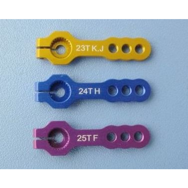 HY 24T SUPER HEAVY DUTY ALUMINIUM SERVO ARMS JR ( 1/PK ) ( OLD CODE HY071212 )