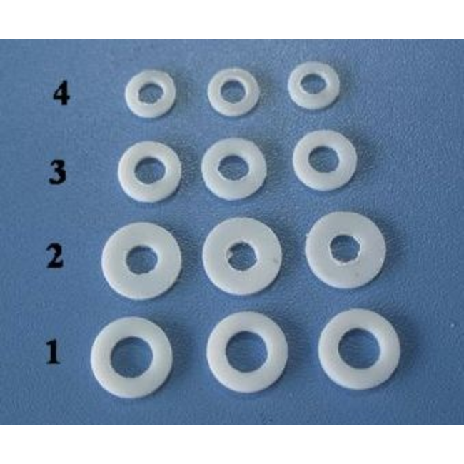 HY NYLON SHAFT BUSHING 12 X 6.5 X 1mm ( 5 pk )  ( OLD CODE HY383401 )