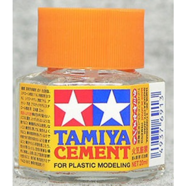 TAMIYA CEMENT BRUSH ON  40ML BOTTLE