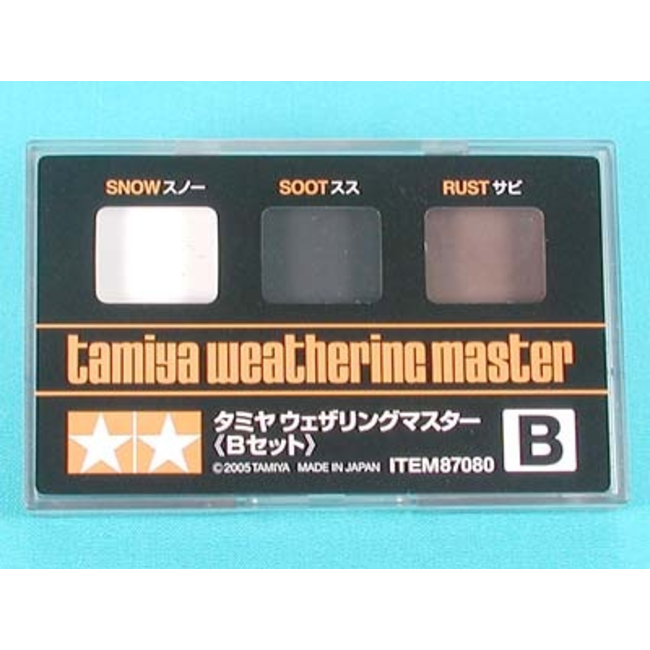 TAMIYA WEATHERING MASTER B SNOW SOOT AND RUST